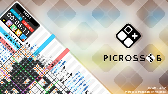 An image that just says “Picross S6” and shows a little bit of a puzzle grid from the game.