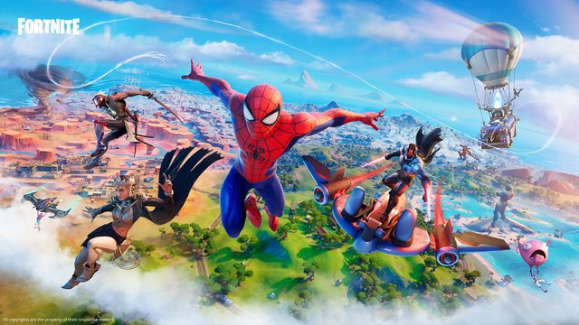 Spider-Man on Fortnite’s Chapter 3 island
