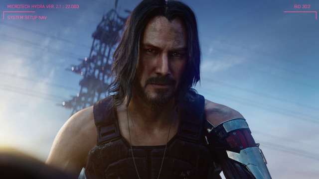 Keanu Reeves as Johnny Silverhand in Cyberpunk 2077